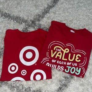 Two target shirts